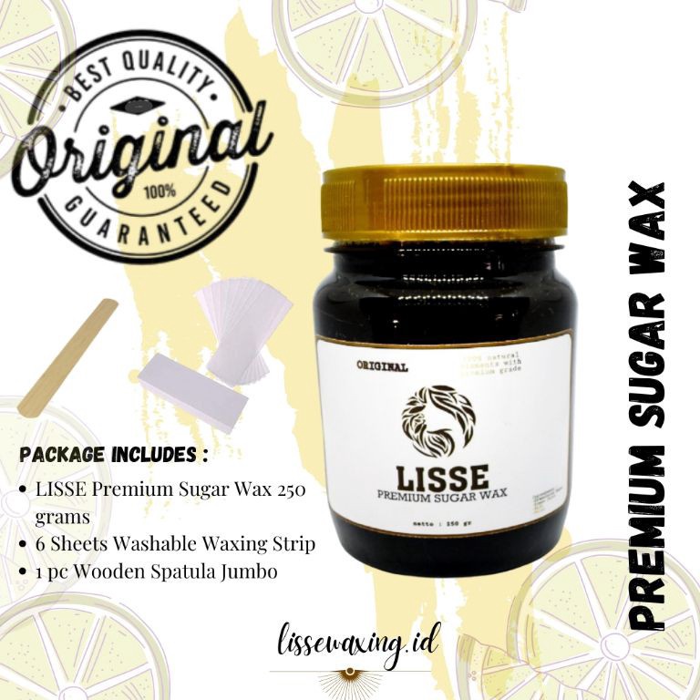 CHEKOUT Sugar Wax Premium Lisse 250 gram / Natural Sugar Waxing Kit / Penghilang Bulu PROMO