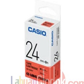 

Paling Laris Casio Label XR-24RD1 24mm Black On Red/Tape Label casio/Casio 24mm