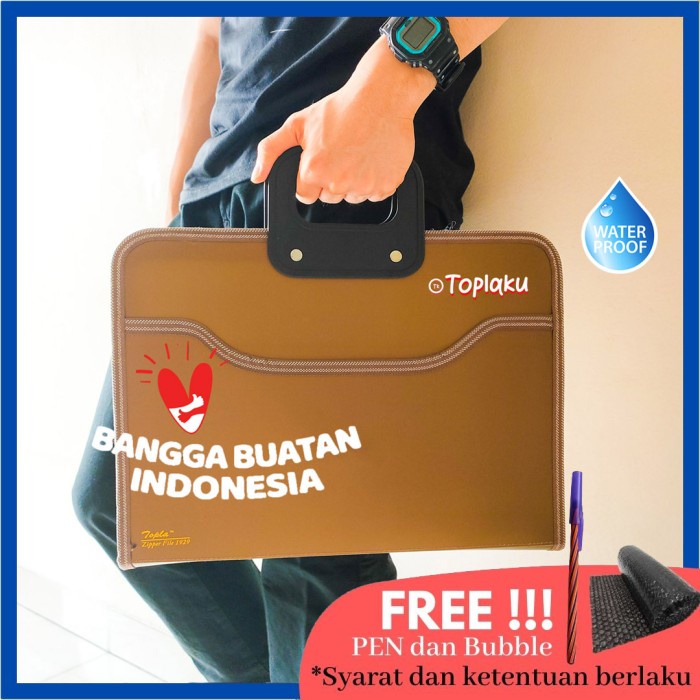 

Tas Berkas Map Dokumen Anti Air Resleting Besar File Document Bag