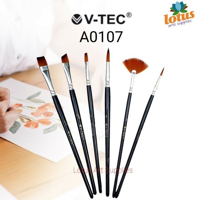 

V-Tec Brush A0107 Set 6 - Kuas Lukis