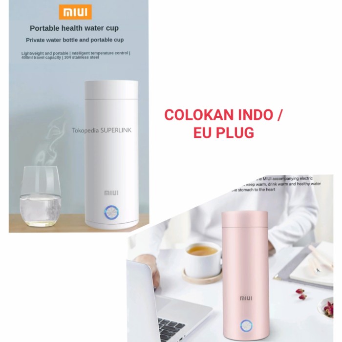Harga Spesial Miui Termos Air Panas Portable Electric Kettle Water Boiler Traveling