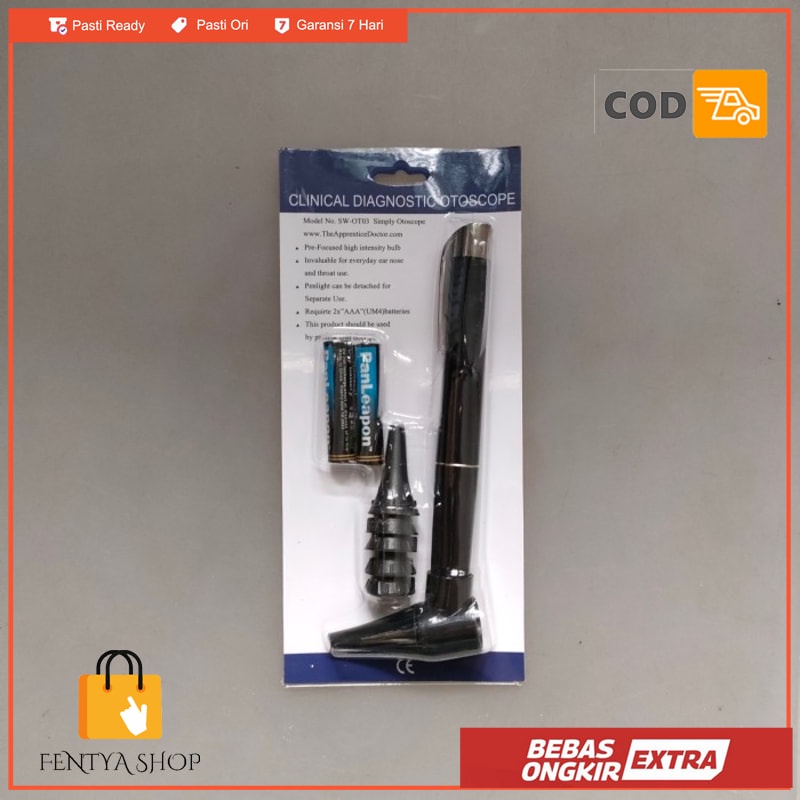 otoskop otoscope corong telinga pen light penlight periksa THT
