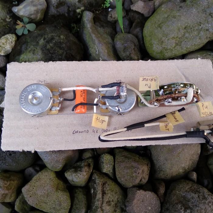 Wiring Gitar CTS 500K HH 3 Way Prewiring Harness