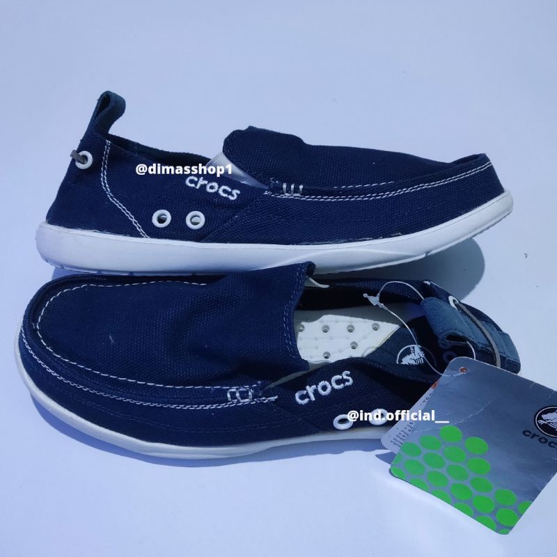 Sepatu Pria Crocs Walumen Navy Ukuran 39 - 40
