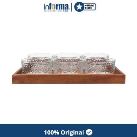 Informa - Appetite Set 7 Pcs Henry Wadah Saji Round Dengan Nampan