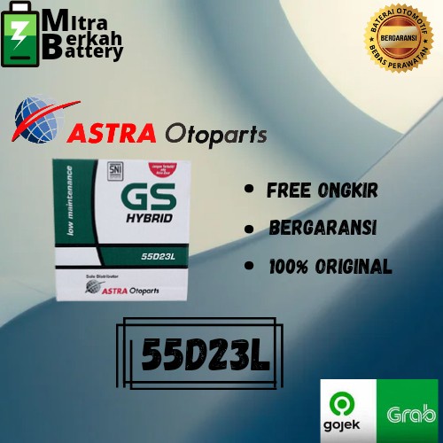 Aki Basah Mobil Fortuner Bensin /Innova Bensin 55D23L Gs Hybrid