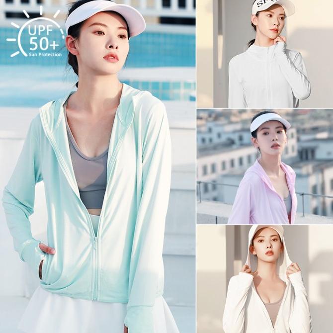 WIZI Jacket Pelindung Matahari Wanita Pakaian Pelindung Matahari Berke