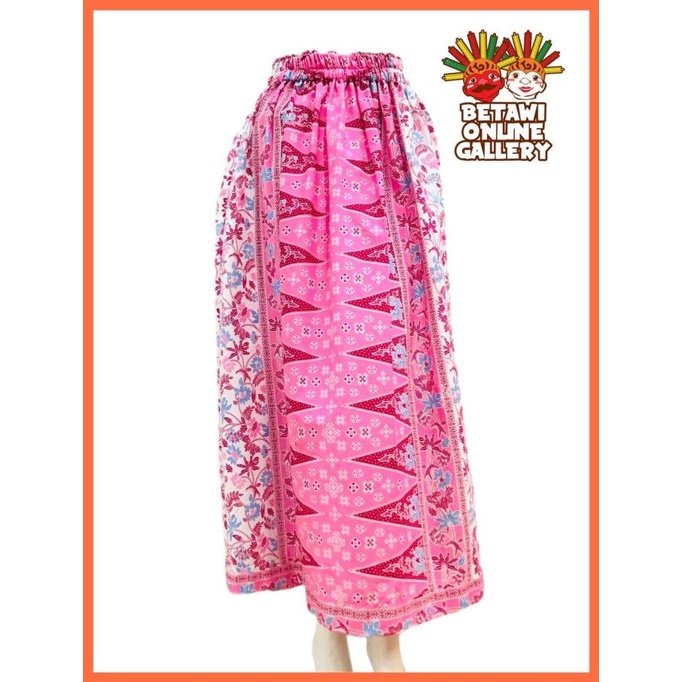 Rok Tumpal Batik Betawi Full Karet / Rok Batik Betawi / Rok Tumpal