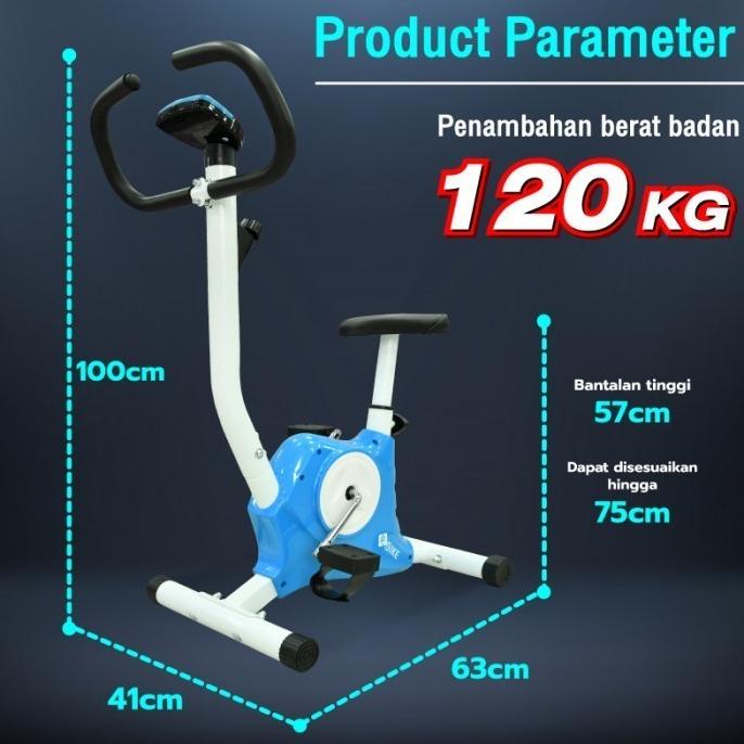 BG SPORT YS02 Sepeda Statis Spin Bike - Merah, Biru, Hitam, Putih, Abu-abu