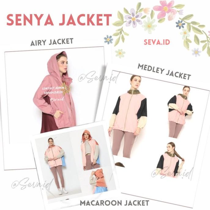 Senya Airy Two Tone Jacket Senya color block jacket senya airy twotone
