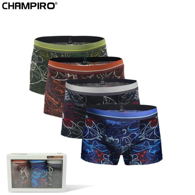 CHAMPIRO 0315 C X CITED (isi 3) / cd boxer motif pria / CD Pria