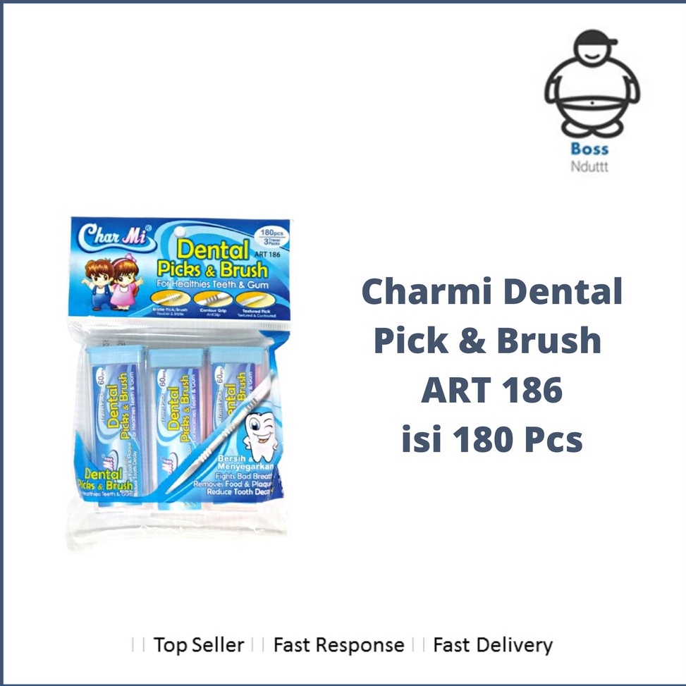 

Terlaris Charmi Dental Picks & Brush ART 186 180pcs