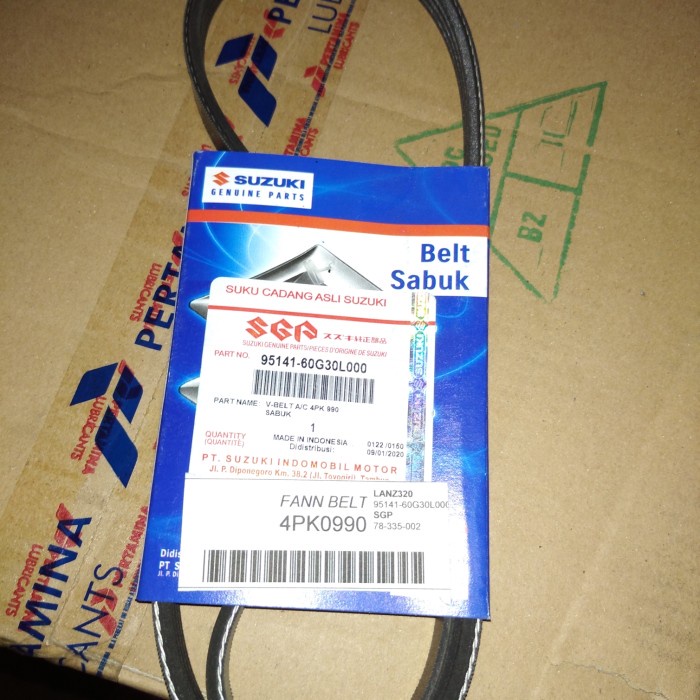 Best Seller Sgp Fan Belt 4Pk990 Bando Tali Kipas Fanbelt 4Pk 990 Baleno