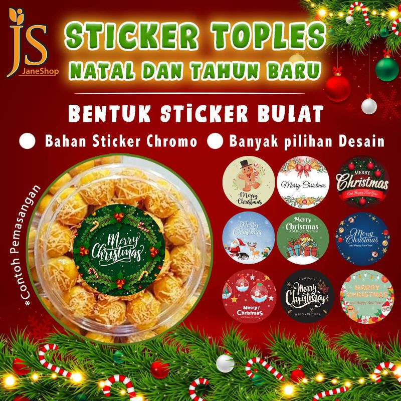 

Isi 50 pcs Sticker Toples / Sticker Natal Merry Christmas / Sticker Bulat / Sticker Kemasan Parcel / Sticker Ham Pers TANPA PO