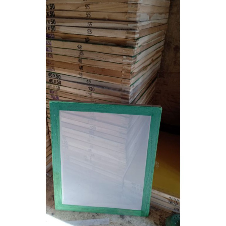 

Termurah SCREEN SABLON 40x50 T.120, T150, T165, T180 ( PUTIH/KUNING)