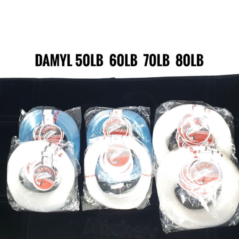 STOK TERBATAS Senar Pancing Damyl 50LB  60LB  70LB  80LB