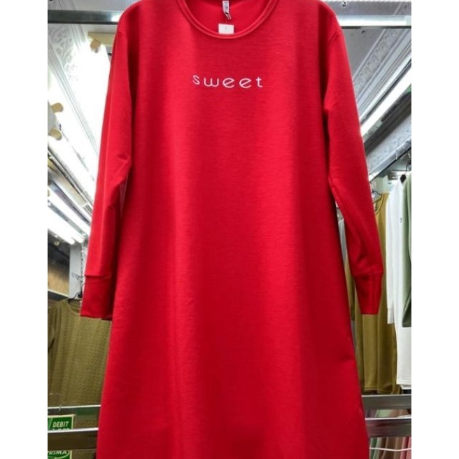 [Q-L➸ご4> KAOS TUNIK JUMBO KOREA PREMIUM IMPORT/TUNIK OVERSIZED/BAJU IBU-IBU JUMBO/KAOS PANJANG WANIT