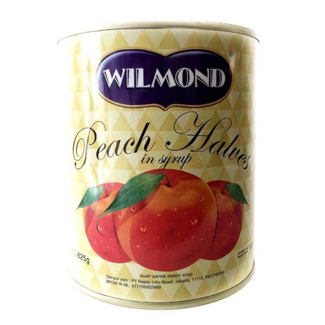 

Ready Stock WILMOND Peach Halves in Syrup 825 gr