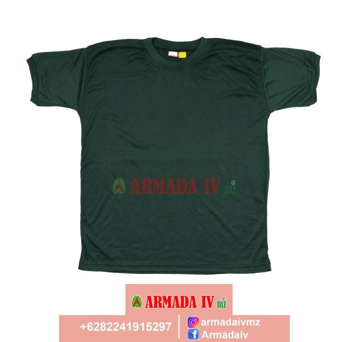 KAOS OBLONG HIJAU POLOS KAOS DALAM IJO ARMY
