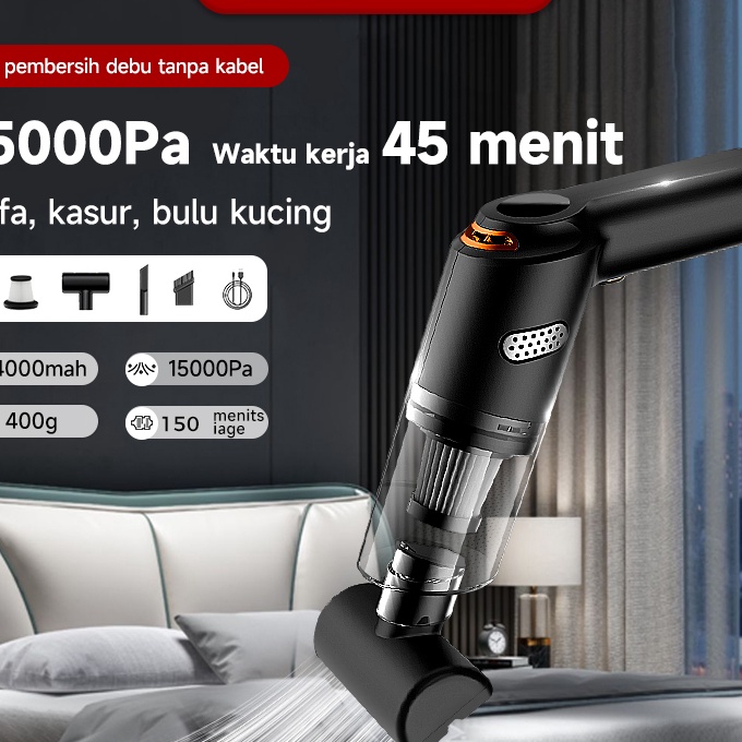 [IQ✉.1✪> AmazeFan 15000Pa Vacum Cleaner alat penyedot debu portabel alat penyedot debu mobil Mini Wi