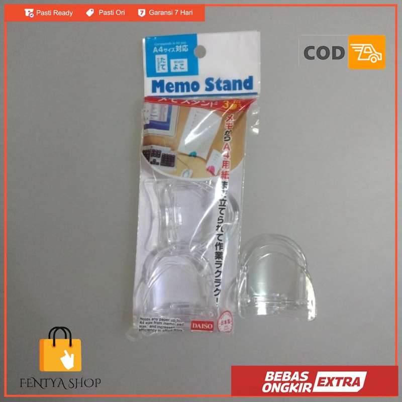 

DAISO memo stand isi 3 stand untuk memo