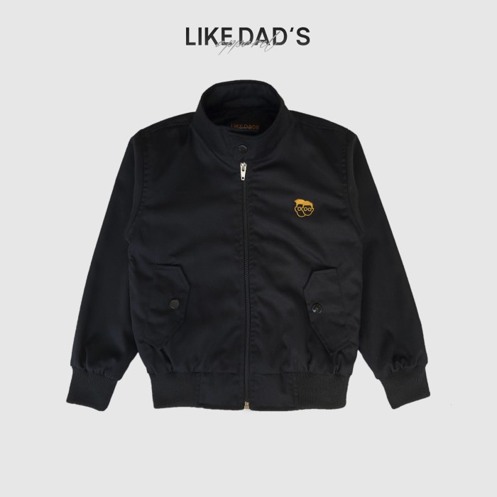 Like Dads Harrington Jaket Anak Laki Laki Hitam - Half