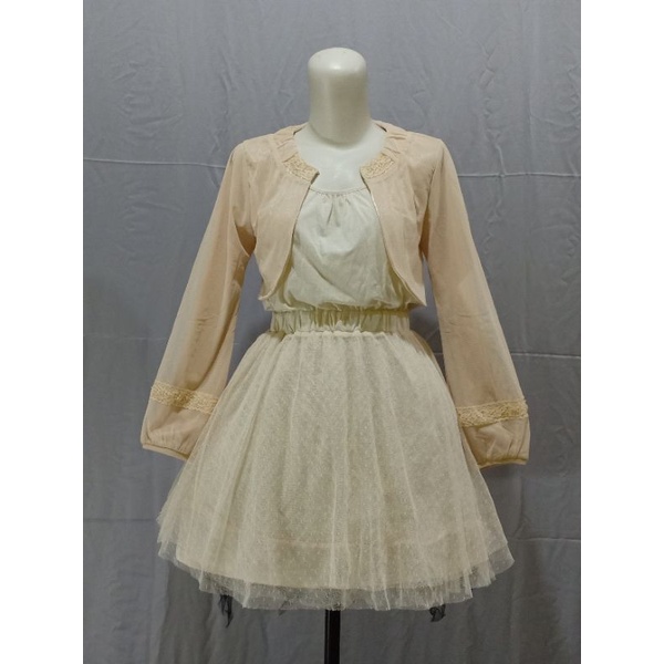 Kawaii Dress with Bolero Axes Femme