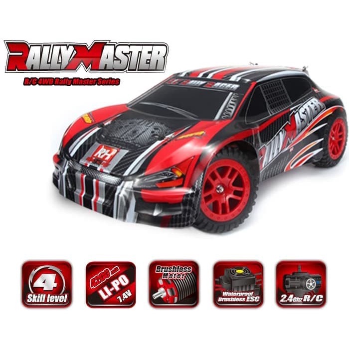 RC Car Rally Remo 8085 1/8 Rally Master Racer Brushless RC 4WD RTR