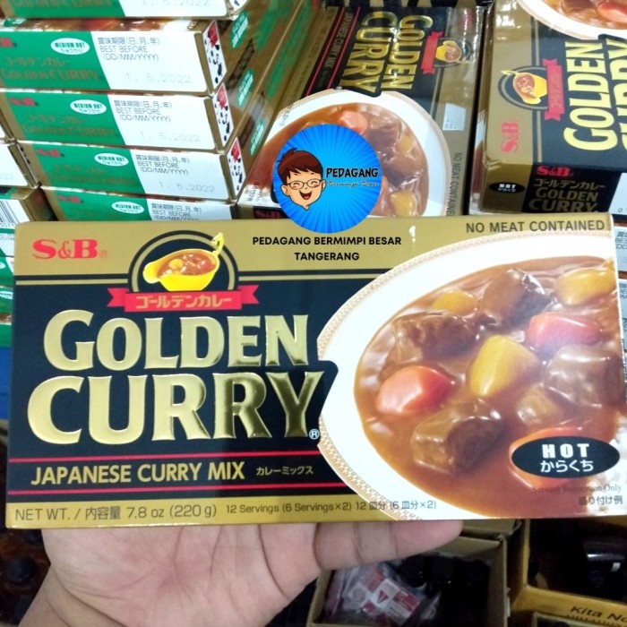 

S&B Golden Curry Mild Hot Medium Hot 220Gr / Kari Jepang Import 220 Gr