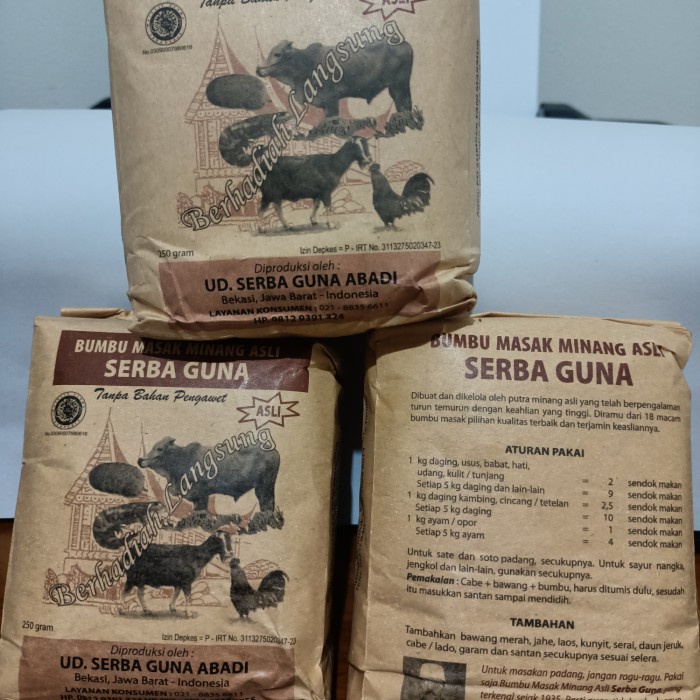 

Bumbu Masak Minang Asli Serba Guna 500Gram