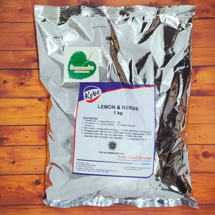 

Kobe Lemon And Herbs 1 Kg / Bumbu Tabur Kentang Ayam Goreng