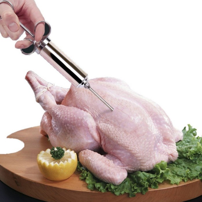 

Alat Suntikan Bumbu Daging Ayam Flavour Seasoning Injector
