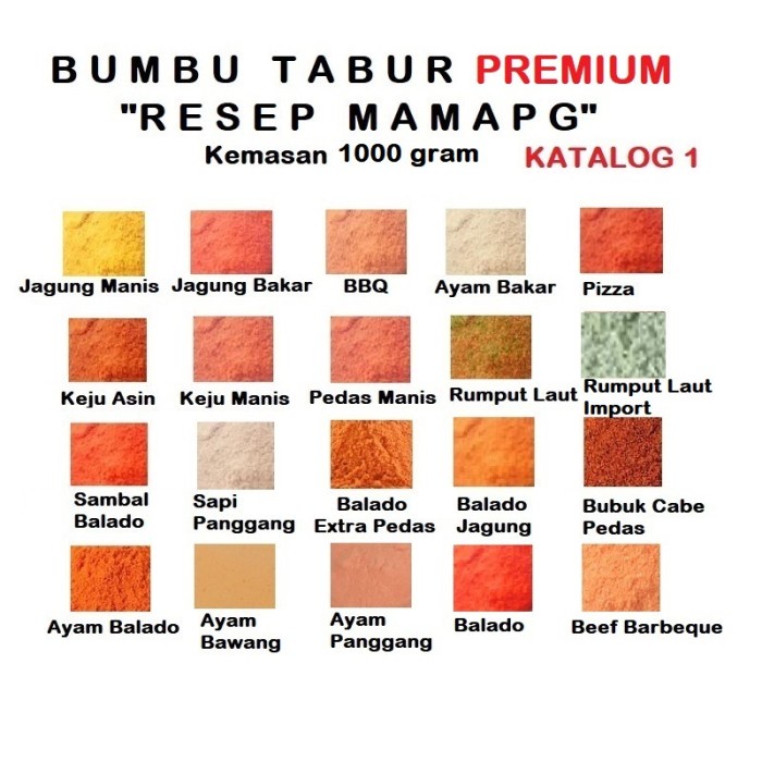 

1000 Gr 1 Kg Bumbu Tabur Premium Bubuk Tabur Bumbu Keripik Kentang