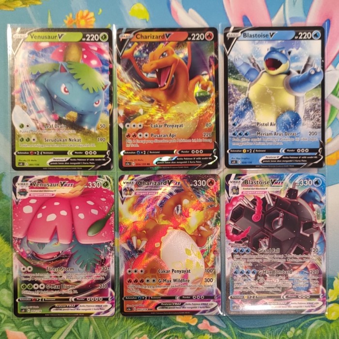 Pokemon Tcg Indonesia - Kanto Starter V & V Max