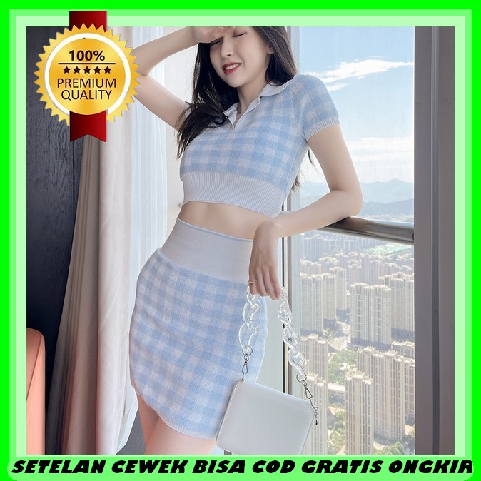 Wansit Setelan Wanita Kekinian Import Korean Style Celana Kulot One Set Wanita Korean Style Pendek O