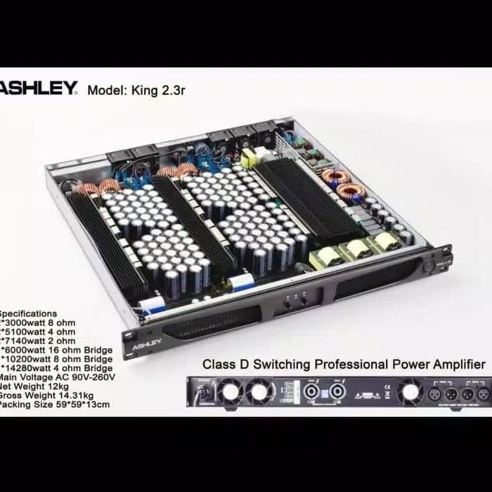 Power Ashley King 2.3R Amplifier Class D Original Product
