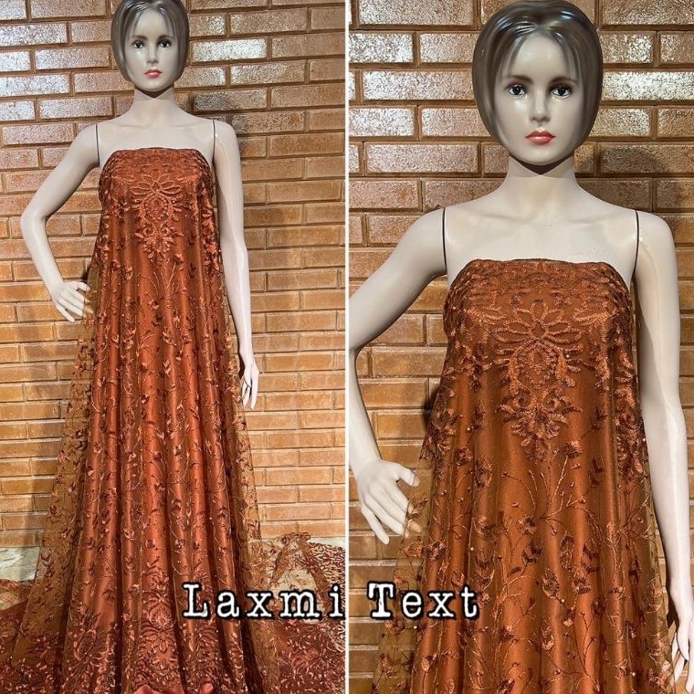 ✨COD✨ Kain tile akar renda new / bahan tulle/ cocok untuk dress Tunik gaun pengantin seragaman dll T