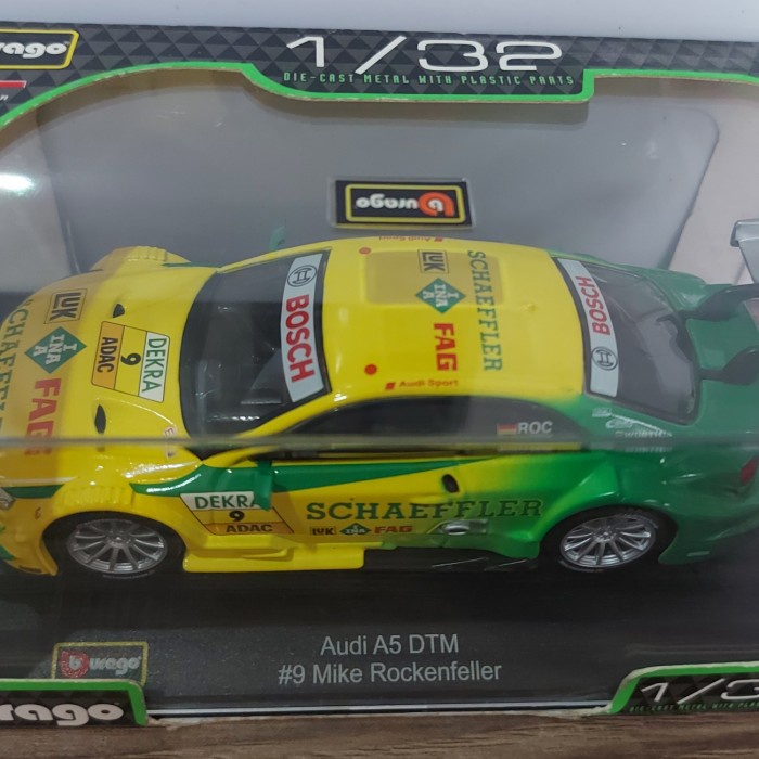 MUST HAVE DIECAST BURAGO AUDI A5 DTM #9 MIKE ROCKENFELLER TERMURAH