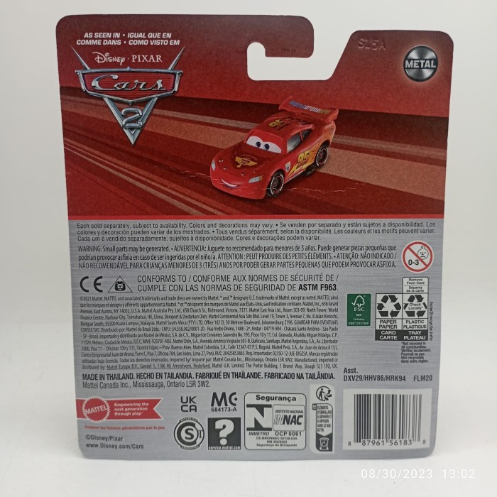 HOT SALE DISNEY PIXAR CARS LIGHTNING MCQUEEN WITH RACING WHEELS 2023 MATTEL TERBARU