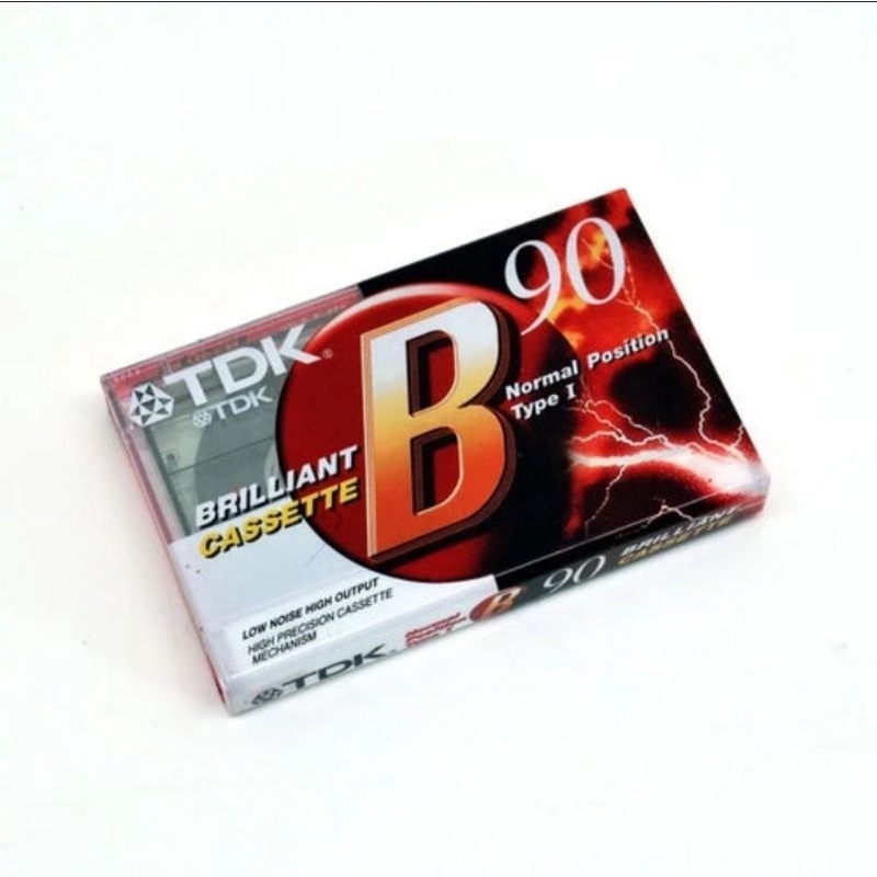 TDK KASET AUDIO B 90 MIN BRILLIANT CASSETTE