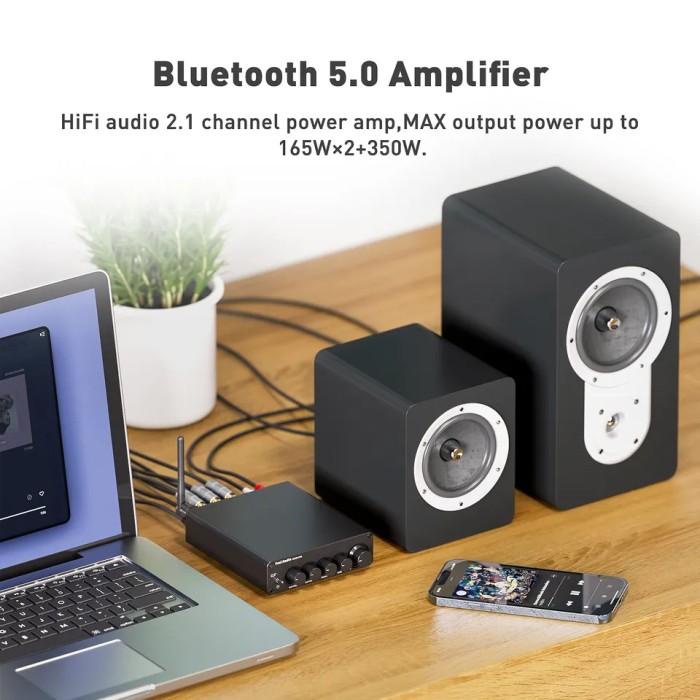 Fosi Audio Bt30D Pro Class D 2.1 Amplifier Tpa3255 2X165W+Sub350W
