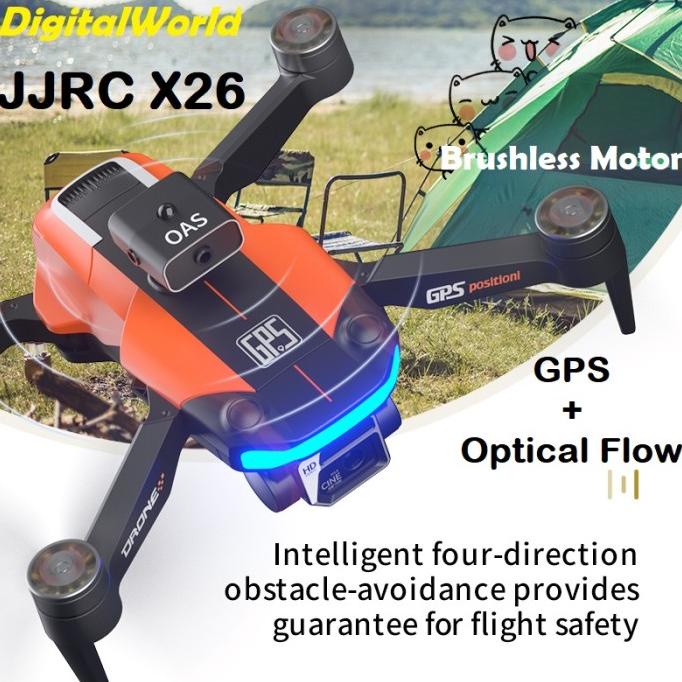 X-Shine JJRC X26 GPS + Optical Flow EIS 6K Camera Brushless Drone X16