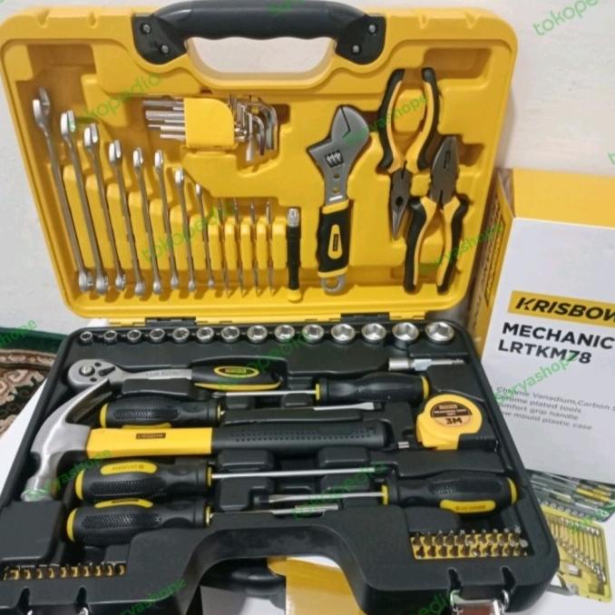 ToolKit Box Set Tool Kit ORIGINAL Krisbow Kotak Perkakas Mekanik