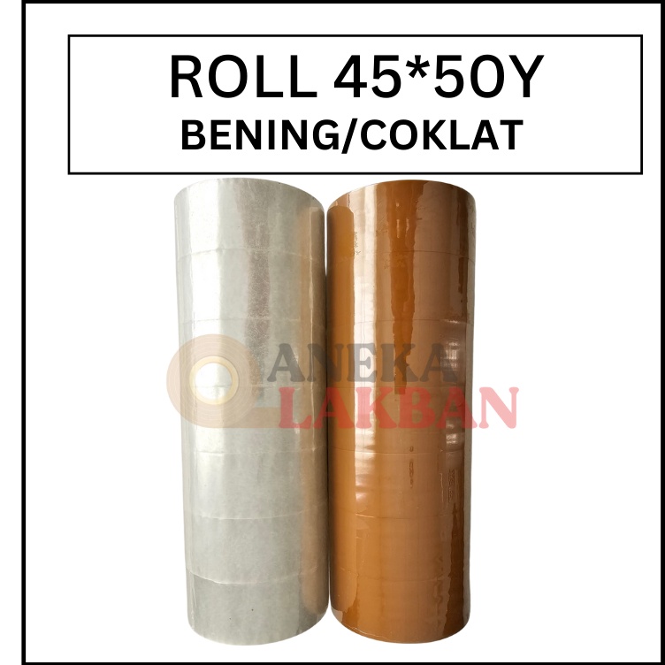 

[PLD ㊛✮> [1 ROLL ISI 6 PCS] HORICI LAKBAN OPP BENING COKLAT 2" INCH 45MM x 50 Yard ISOLASI BENING COKLAT TERMURAH - langsung.kiirim..