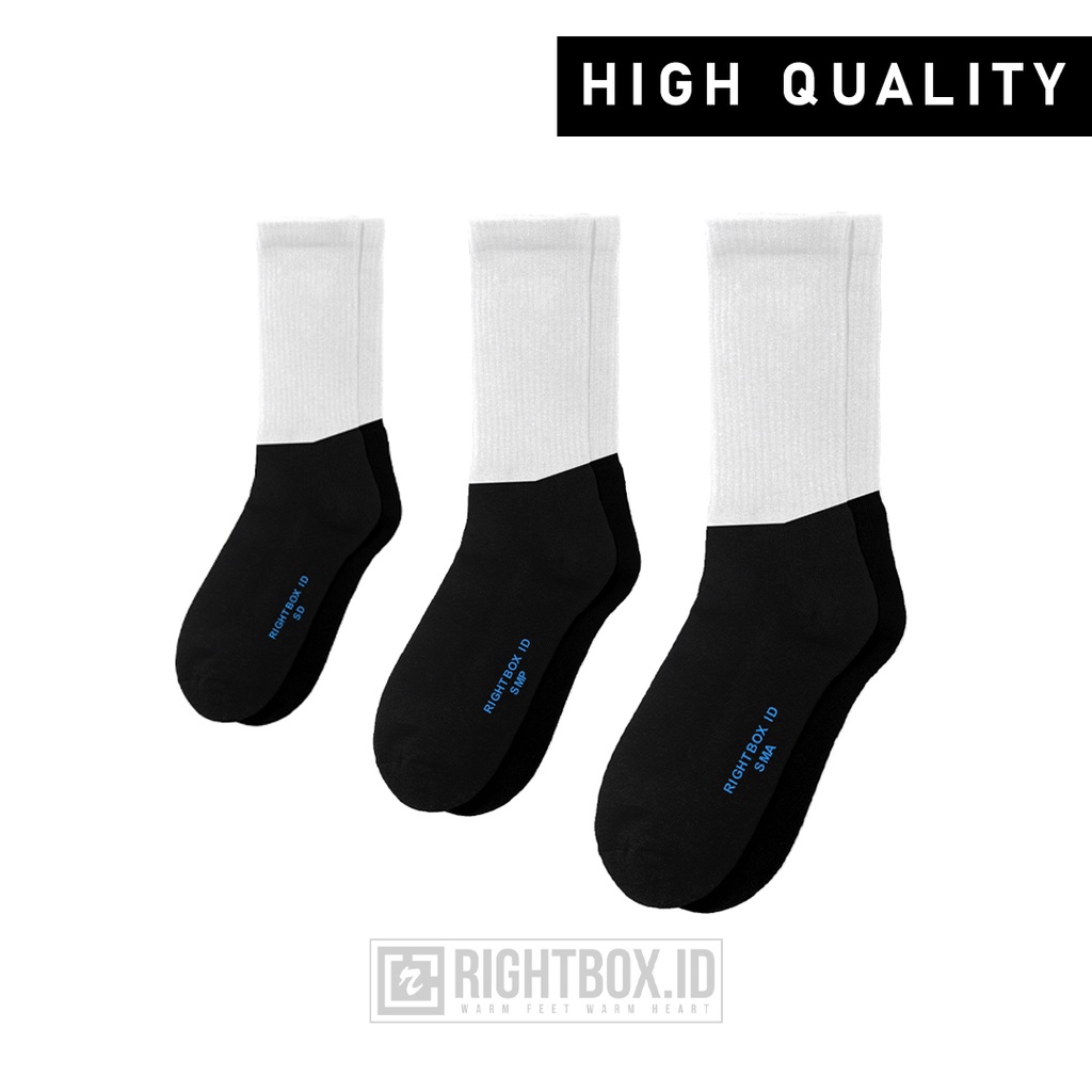 NRTT0215  Rightbox, Kaos Kaki Sekolah Rightbox, Full RIB, SD SMP SMA