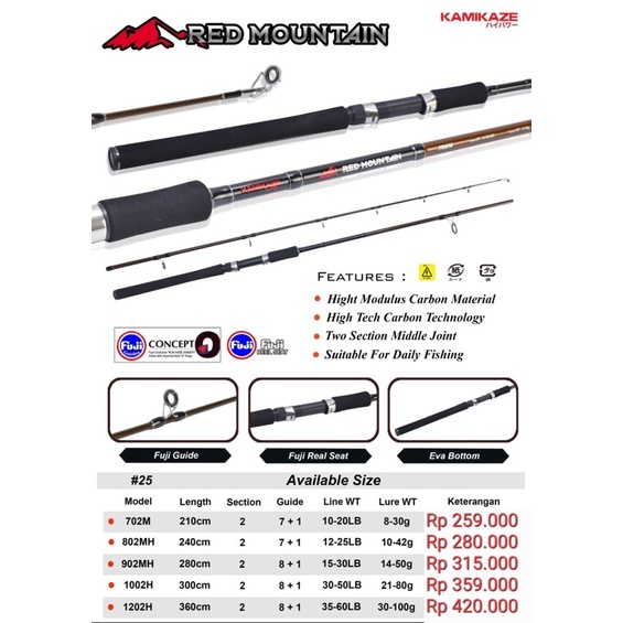 JORAN KAMIKAZE RED MOUNTAIN sudah plus packing