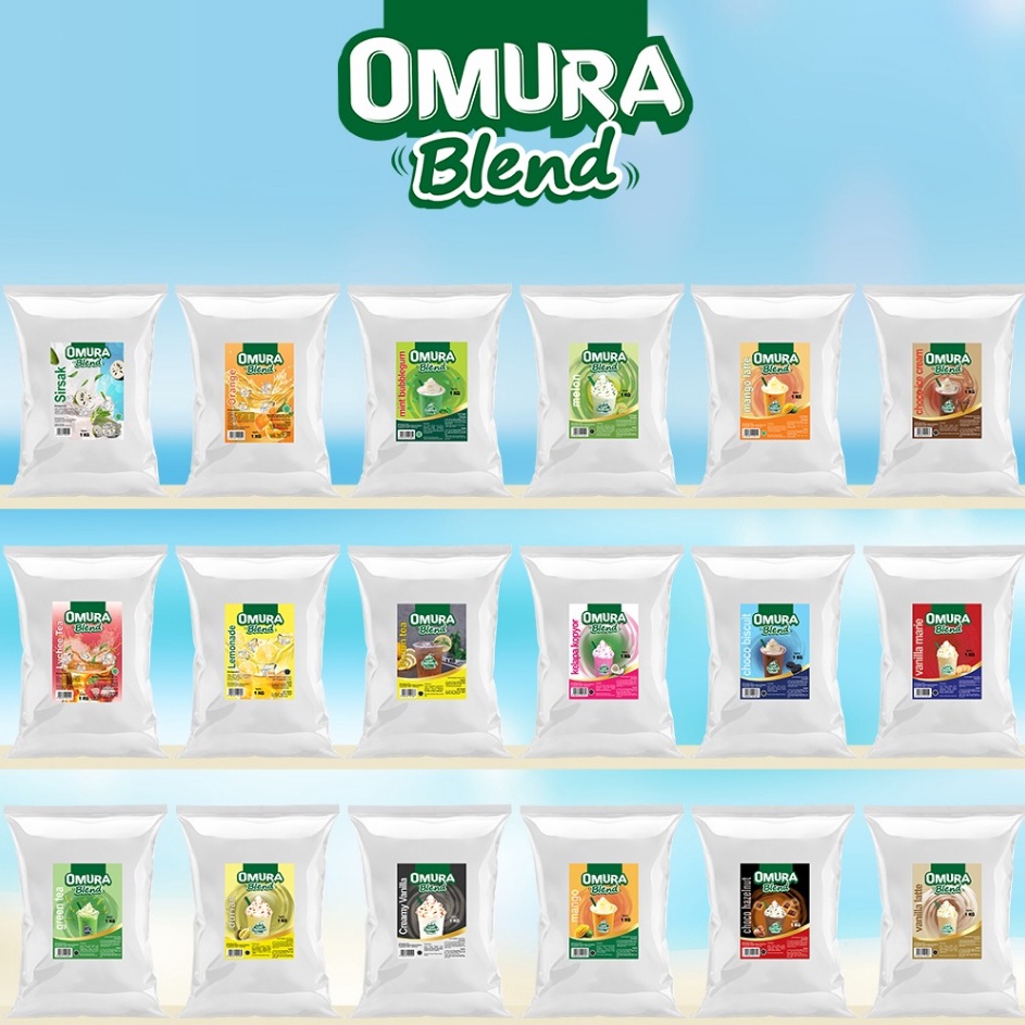 

PZXY9657 Dijamin Ori [SERIES] OMURA Blend Bubuk Minuman Instant Aneka Rasa Mix Omura Powder 1 KG