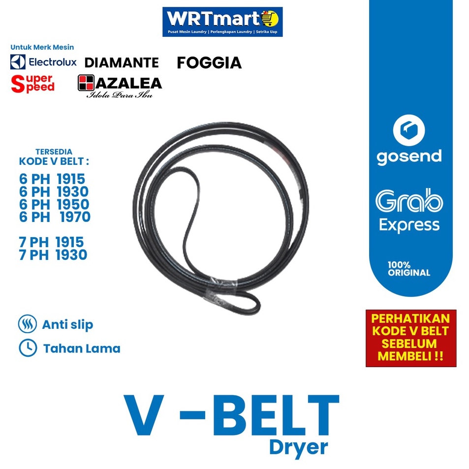 Laris Vbelt dryer Drum Jiali 6ph 1930 || 6PH 1915 || 6PH 1930 || 6PH 1950 || 6PH 1970 || 7PH 1915 ||