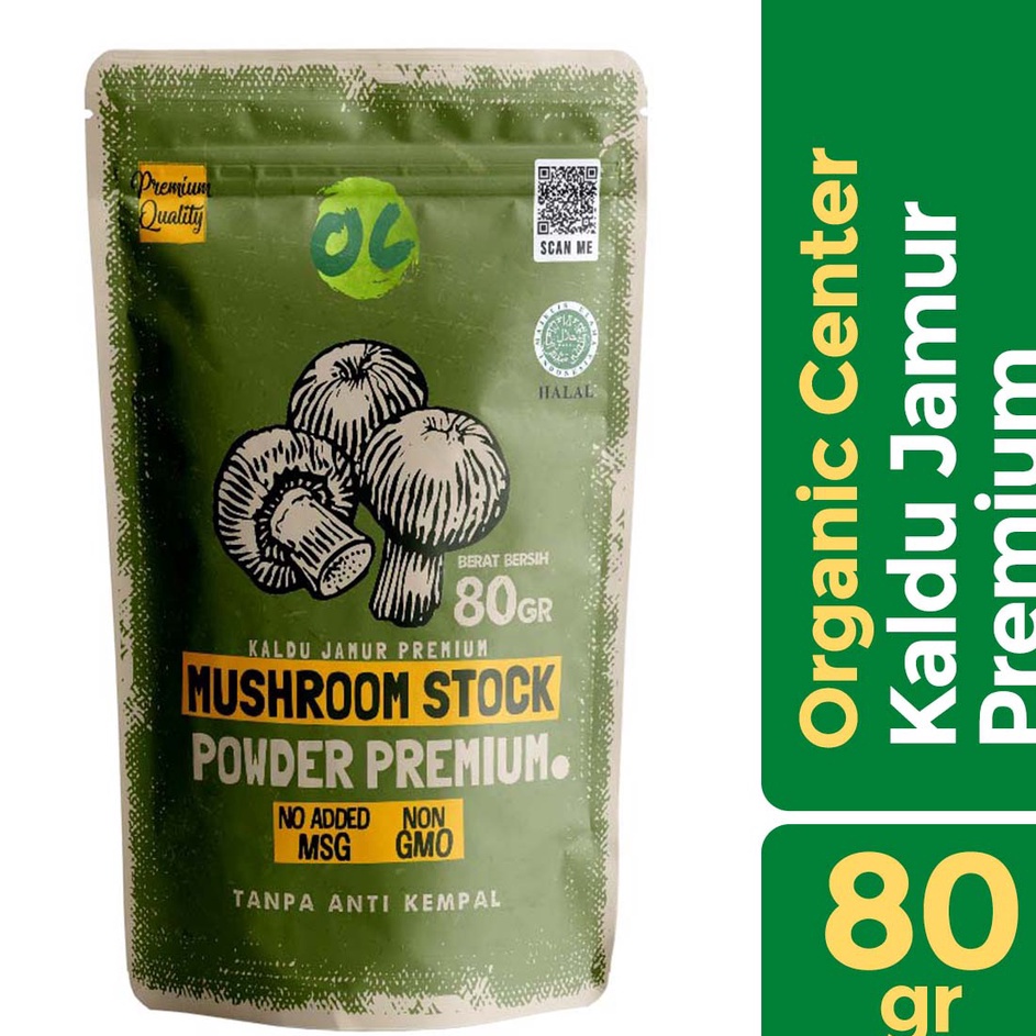 

➔➝✺❇ Organic Center - Kaldu Jamur Premium 80gr - Kaldu Non MSG - Penyedap Rasa Serba Murah
