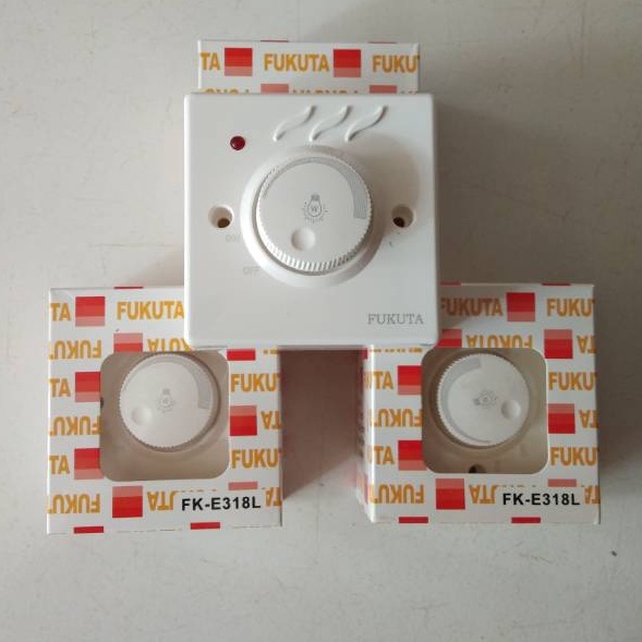☍ PROMO Saklar Dimmer Lampu / Dimmer OB Fukuta Saklar Dimmer Dinding 220V Untuk Kipas Angin Plafon ⁑